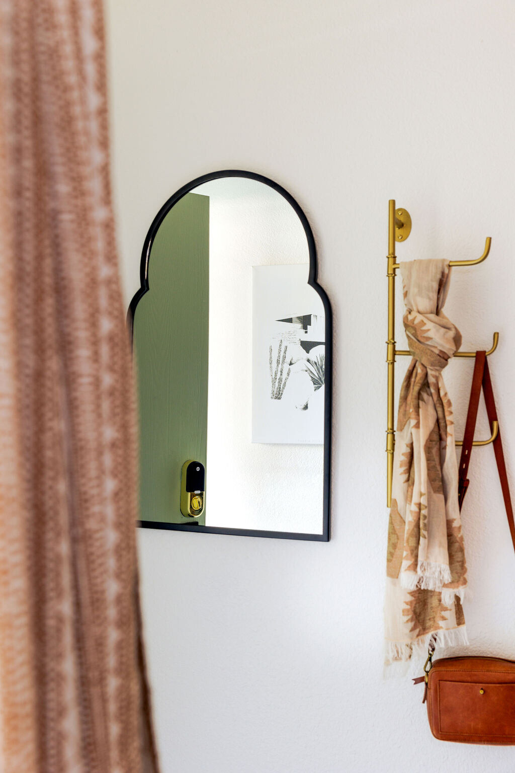 Bedroom view with smart storage solutions